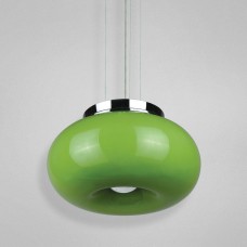 Eurofase 12894-017- Pop Collections - 2-Light Small Pendant - Chrome with Green Glass - A19 Bulb