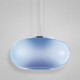 Eurofase 12895-038- Pop Collections - 3-Light Medium Pendant - Chrome with Blue Glass - A19 Bulb
