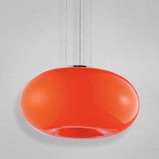Eurofase 23194-038- Pop Collections - 3-Light Large Pendant - Chrome with Orange Glass - A19 Bulb