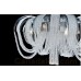 Eurofase 26598-017 - Sage Collections - 5-Light Linear Chandelier - Draped rings of crystal beading layered in curved polished chrome tracks