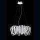 Eurofase 26596-013 - Sage Collections - 8-Light Chandelier - Draped rings of crystal beading layered in curved polished chrome tracks