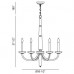 Eurofase 20313-012 - Senze Collections - 6-Light Chandelier - Chrome with Clear Crystal - B10 - 120V