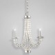 Eurofase 23085-015 - Vetro Collections - 3-Light Chandelier - Polished Nickel with Crystal Glass - B10 - 120V