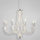 Eurofase 23087-019 - Vetro Collections - 8-Light Chandelier - Polished Nickel with Crystal Glass - B10 - 120V