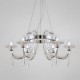 Eurofase 25709-018 - Shiraz Collections - 6-Light Chandelier - Chrome with Clear Glass - B10 - 120V
