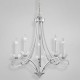 Eurofase 23097-018 - Volte Collections - 5-Light Polished Nickel Chandelier - B10 Bulb - E12 Base