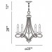 Eurofase 23097-018 - Volte Collections - 5-Light Polished Nickel Chandelier - B10 Bulb - E12 Base