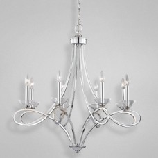 Eurofase 23098-015 - Volte Collections - 8-Light Polished Nickel Chandelier - B10 Bulb - E12 Base
