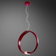 Eurofase 19446-035 - Valente Collections - 10-Light LED Pendant - Plastic Red Painted Body with Crystal Accents - LED Bulb