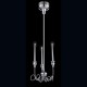 Eurofase 26345-017 - Candela Collections - 3-Light Mini Chandelier w/ 3"+6"+12"+18" extension rods - Hand Crafted Double Polished Chrome 
