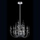 Eurofase 26390-017 - Vice Collections - 9-Light Chandelier w/ 3"+6"+12"+18" extension rods - Polished Chrome with Crystal accents comes  