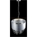 Eurofase 26603-018 - Jura Collections - 4-Light Chandelier -  Patterned silver shade housing pressed fracco glass ringlets