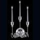 Eurofase 26344-010 - Candela Collections - 3-Light Wall Sconce - Hand Crafted Double Polished Chrome 