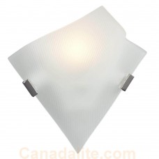Galaxy-Lighting - 214440CH -1-Light Wall Sconce - Polished Chrome with Ribbed Glass (1 x 50W, G9)