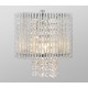 Galaxy-Lighting - 214690CH - 1-Light Wall Sconce Chrome - Twisted Aluminum w/ Clear Crystal Beads