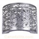 Galaxy-Lighting - Rockdum Collections - 214780CH - 1-Light Wall Sconce - Laser Cut Metal Shade & Clear Crystal Beads