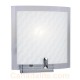 Galaxy-Lighting - 215050CH -1-Light Wall Sconce - Polished Chrome - Frosted White Diagonal Textured Glass with Clear Edge