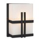 Galaxy-Lighting - 215630BK- 1-Light Outdoor/Indoor Wall Sconce - Black with Satin White Glass
