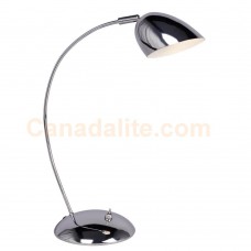 Galaxy-Lighting - 515870CH - 1-Light 5W LED Table / Desk Lamp - Polished Chrome Arc Table lamp