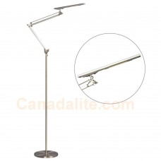 Galaxy-Lighting - 515943CH - 1-Light 6W LED Floor Lamp - Polished Chrome with Adjustable Arm