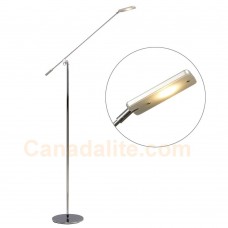 Galaxy-Lighting - 515953CH - 1-Light 7W LED Floor Lamp - Polished Chrome with Adjustable Arm