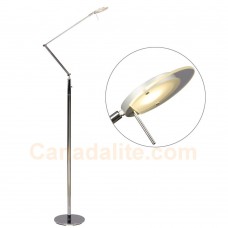 Galaxy-Lighting - 515993CH - 1-Light 7W LED Floor Lamp - Polished Chrome with Adjustable Arm