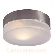 Galaxy-Lighting - 615270BN- 1-Light Flush Mount - Brushed Nickel with Frosted Glass ( 1 x 50W, G9 ) [Discontinued]