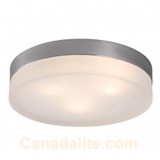 Galaxy-Lighting - 615274CH- 3-Light Flush Mount - Polished Chrome with Frosted Glass ( 3 x 40W, G9 )