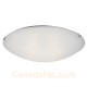 Galaxy-Lighting - 615295CH- 4-Light Flush Mount -  Polished Chrome with Satin White Striped Glass Shade