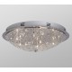 Galaxy-Lighting - 616051CH- 9-Light Flush Mount -  Polished Chrome with Crystal Accents (9 x 20W, G4)