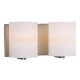 Galaxy-Lighting - 710232BN- 2-Light Vanity Light - Brushed Nickel with Satin White Cylinder Glass