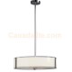 Galaxy-Lighting - Lamton Collections - 914295CH - 4-Light Pendant - Chrome with White Opal/Clear Glass(incl. 6", 12" & 18" Extension Rods)