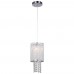 Galaxy-Lighting - 914694CH - Twist collections -1-Light Mini Pendant - Twisted Aluminum w/ Clear Crystal Beads