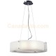 Galaxy-Lighting - Anroll Collections - 915044CH - 4-Light Pendant - Chrome with Frosted Textured Glass w/Frosted Bottom Glass