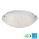 Galaxy-lighting L619473CH010A1 Alia Collection -10.8W LED Flush Mount-White Patterned Sugar Glass (2L)