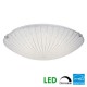 Galaxy-lighting L619474CH024A1D Alia Collection -24W Dimmable LED Flush Mount-White Patterned Sugar Glass (3L)