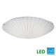 Galaxy-lighting L619475CH031A1 Alia Collection -32.4W LED Flush Mount-White Patterned Sugar Glass (4L)