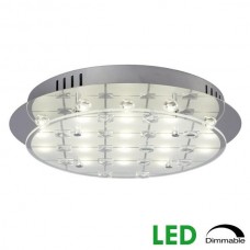 Galaxy-lighting L620563CH Arabella Collection -16W Dimmable LED Flush Mount Polished Chrome Finish
