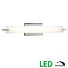 Galaxy-lighting L719461CH Ambrose Collection-20W LED Bath & Vanity Light-Satin White Glass-Dimmable 3000K