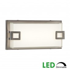 Galaxy-lighting L719451BN Cyrus Collection-10W LED Bath & Vanity Light-White Glass-Dimmable 3000K