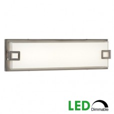 Galaxy-lighting L719452BN Cyrus Collection-20W LED Bath & Vanity Light-White Glass-Dimmable 3000K