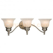 Galaxy-lighting - 700803BN/MB - Dover Collection - 3-Light Vanity - Brushed Nickel w/ Marbled Glass