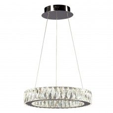 Galaxy-lighting - L919600CH/3000K  - Estella Collections - LED Crystal Ring Pendant - Polished Chrome Finish with K9 Crystal- Dimmable - 20W LED 3000K 