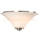 Galaxy-lighting - 610753BN - Franklin Collections - 2-Light Flush Mount - Brushed Nickel with White Glass