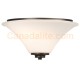 Galaxy-lighting - 610753ORB - Franklin Collections - 2-Light Flush Mount - Oiled Rubbed Bronze with White Glass