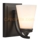 Galaxy-lighting - 710751ORB - Franklin Collections - 1-Light Wall Sconce - Oiled Rubbed Bronze with White Glass