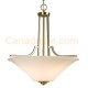Galaxy-lighting - 910751BN - Franklin Collections - 3-Light Pendant - Brushed Nickel with White Glass