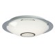 Galaxy-lighting - 619485CH - Michio I Collections - 4-Light Flush Mount - Polished Chrome Finish with White Glass and Clear Crystal Accents - A15 Bulbs - E26 Base - 20-5/8" D (4L)