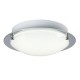Galaxy-lighting - 619493CH - Michio II Collections - 2-Light Flush Mount - Polished Chrome Finish with White Glass - A15 Bulbs - E26 Base - 12-3/8" D (2L)