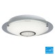 Galaxy-lighting - L619484CH016A1 - Michio I Collections - LED Flush Mount - Polished Chrome Finish with White Glass and Clear Crystal Accents - 16.8W LED 3000K - 16-3/8" D (3L)